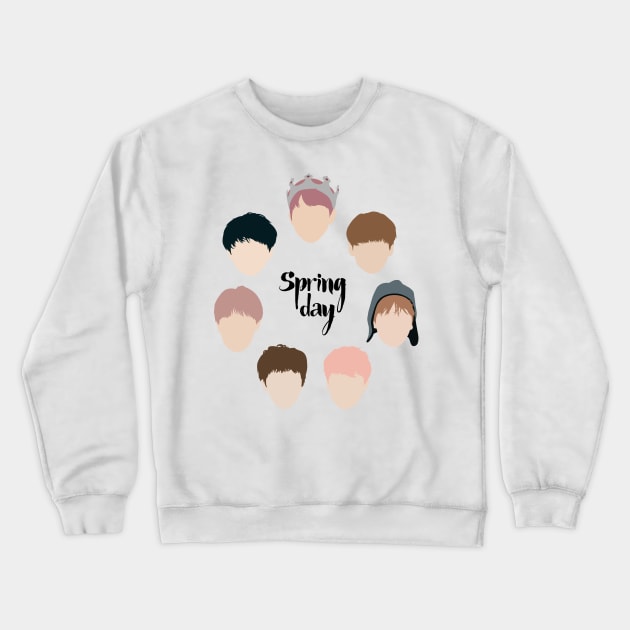 BTS Spring Day Crewneck Sweatshirt by ZeroKara